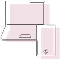 ご自宅でオンライン診療ができます。